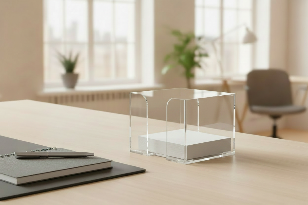 Durchsichtige Acryl Zettelbox