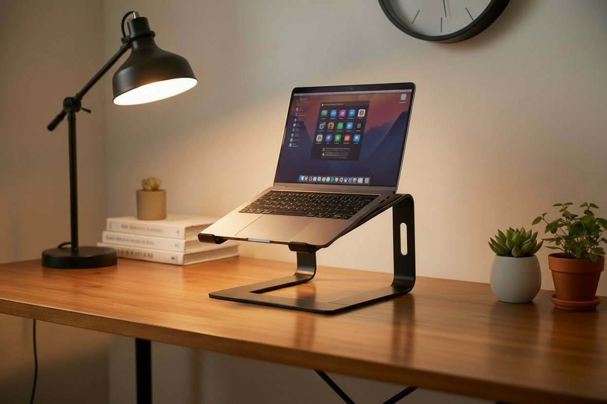 Laptop noch flacher auf Ständer